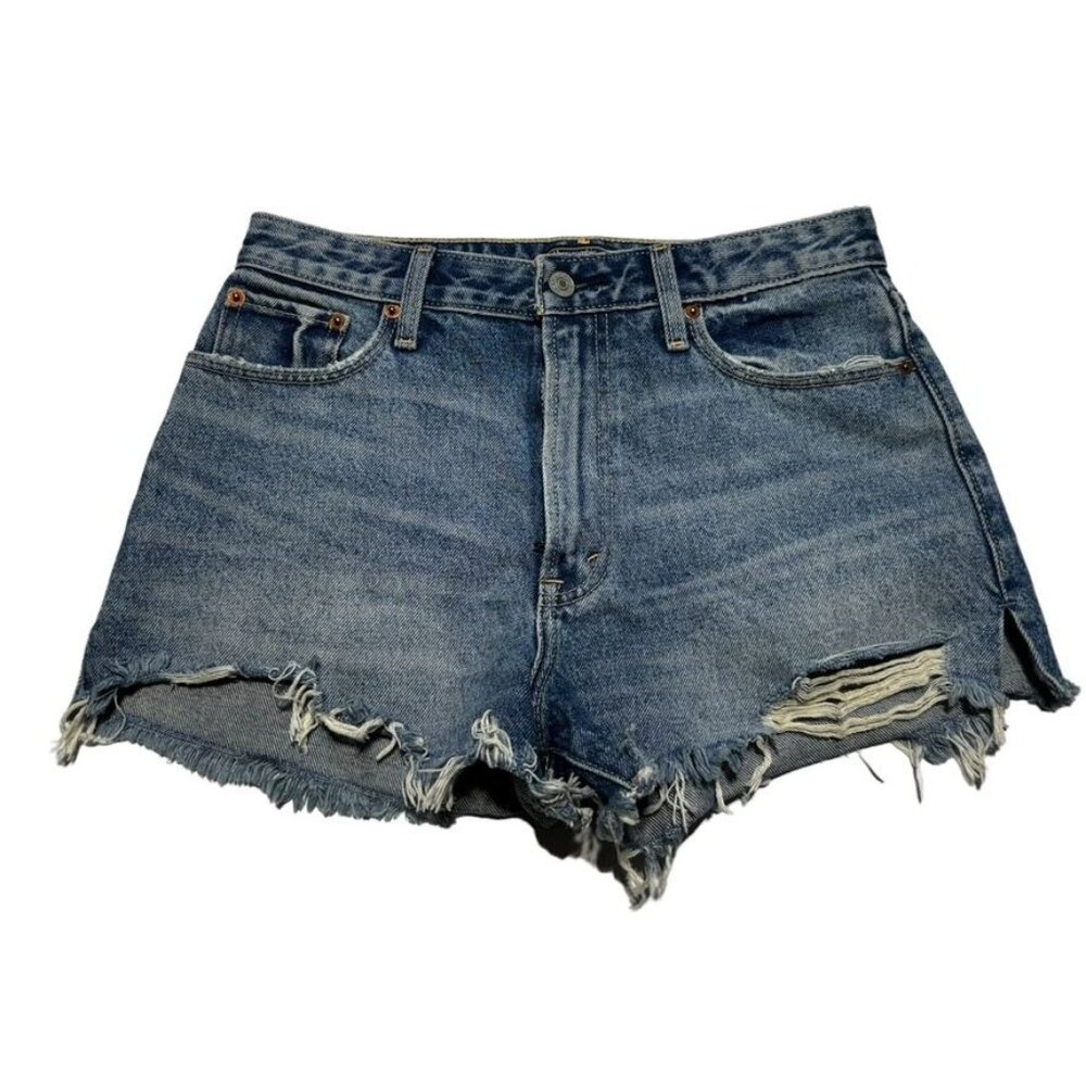 Abercrombie & Fitch High Rise Annie Shorts Blue Size 4